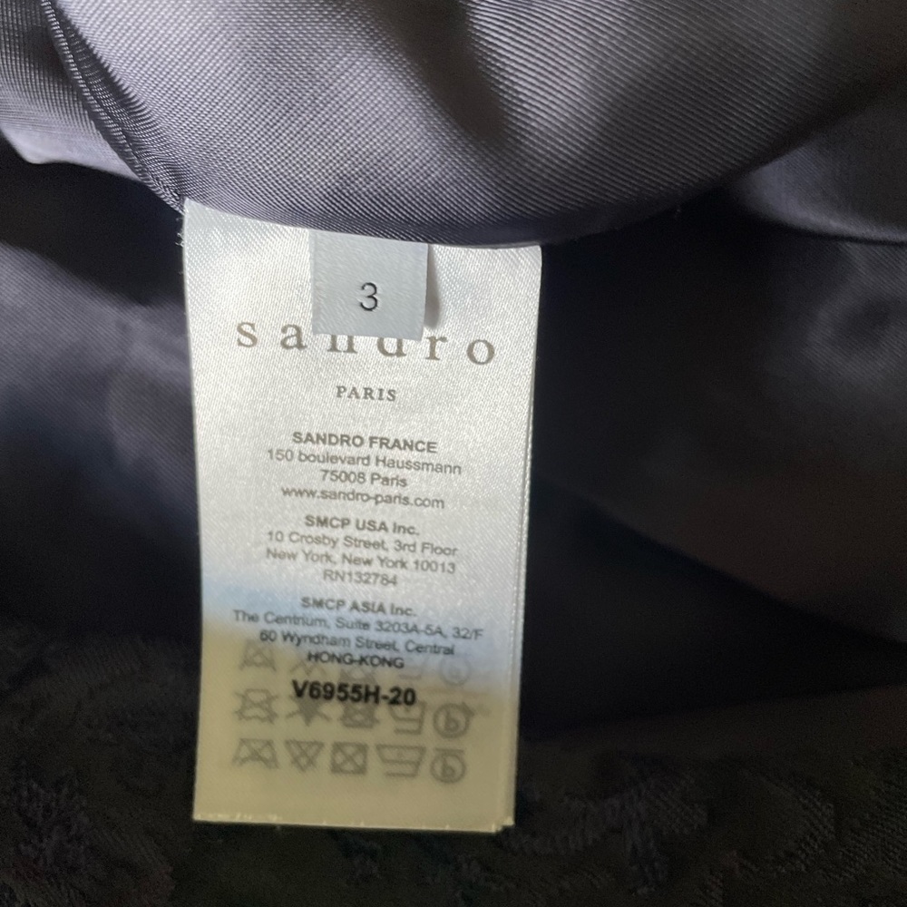 Sandro Jacquard Floral Bomber Jacket - Picture 6 of 7